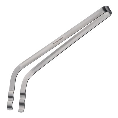 Щипцы (пинцет) 34 см. изогнутые нерж. Pinti /1/ 79907