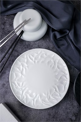 Тарелка мелкая d 16 см h 2 см, костяной фарфор, Origami CDF OR13