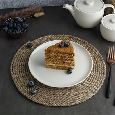 Тарелка 20,5 см, фарфор "NOBLE" серия "Fine Plus" 81229894