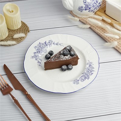 Тарелка десертная d=21.6 см, h=1.9 см, коллекция "Sea Flower"  P.L. 81222313