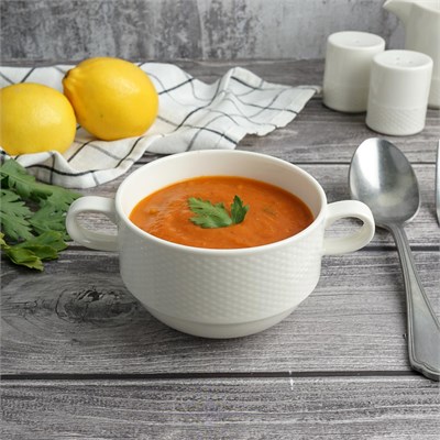 Бульонная чашка с ручками 350мл, 10.5смб h=7см, фарфор "NOBLE" серия "IMPRESS" 81221508