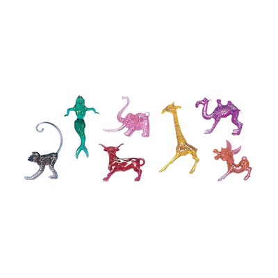 Декорация для стакана "Зоопарк", пластик, 250 шт 81210109