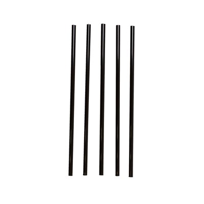 Трубочки для коктейля без изгиба черные, 24*6,5мм, 250 шт 81006406
