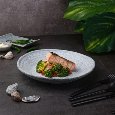 Блюдо для подачи d=26 см, h=4 см, Stone Untouched Taiga, P.L. Proff Cuisine 81250111