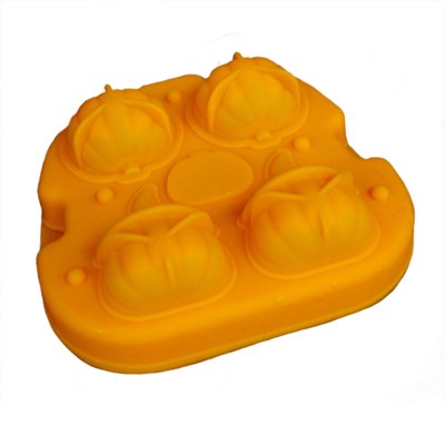 Форма для льда "Тыква", силикон, 4 ячейки, P.L.- Barbossa 81259247