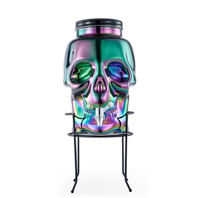 Диспенсер для напитков "Череп",стеклянный с краном, 8 л, P.L. - Barbossa 81222506