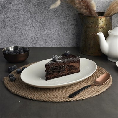 Блюдо овальное 26*19 см, h=2.2см, фарфор "NOBLE" серия "Fine Plus" 81222605