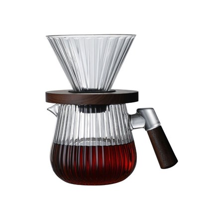 Кофе дриппер на 1-4 чашки+кофейник 600 мл,боросиликатное стекло, P.L. Proff Coffee 81280371