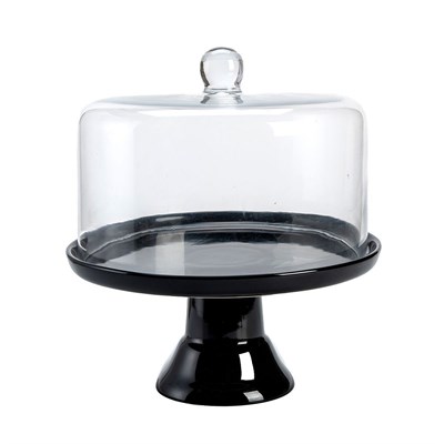 Тортовница на ножке со стеклянным колпаком h=30 см, d=27см, P.L.-BarWare 81269699