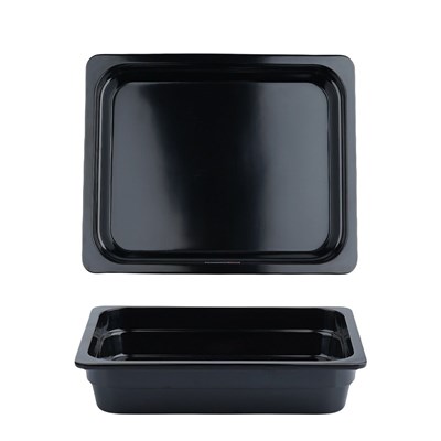 Гастроемкость меламиновая, черная 1/2-h 6.5см   P.L. 81222613