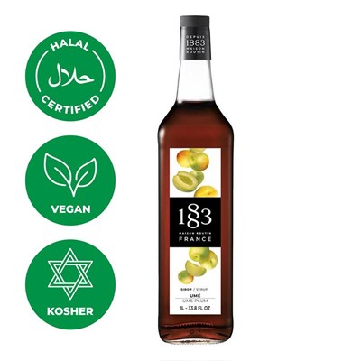 Сироп 1883 Maison Routin "Уме"-Слива (Ume Plum syrup), 1 л, стекло 81233059