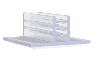 Ценникодержатель захват самоклеящийся 25 мм набор 20 шт кл039