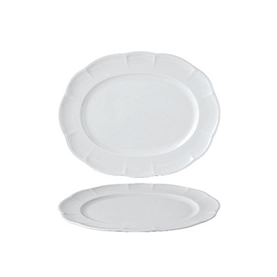 Блюдо овальное 24 см, фарфор "NOBLE" серия "Retro Ritz & Bella-White" 81233092