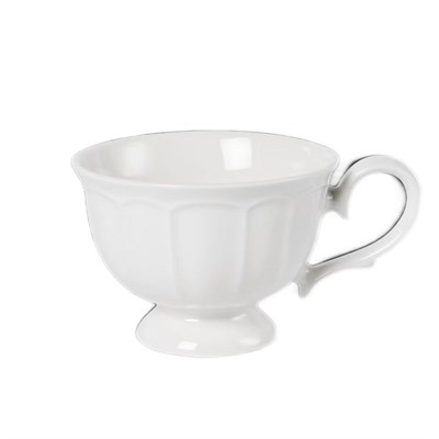 Чашка чайная 200 мл+блюдце 17 см, фарфор "NOBLE" серия "Retro Ritz & Bella-White" 81233102/81233103