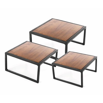 Набор из 3-х фуршетных подставок (1-17*17*8 / 2-19*19*10 / 3-22*22*12 см), P.L. Proff Cuisine 81241081