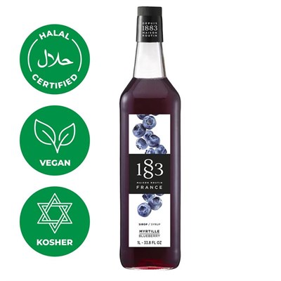 Сироп 1883 Maison Routin Черника (Blueberry), 1 л, стекло 81230054