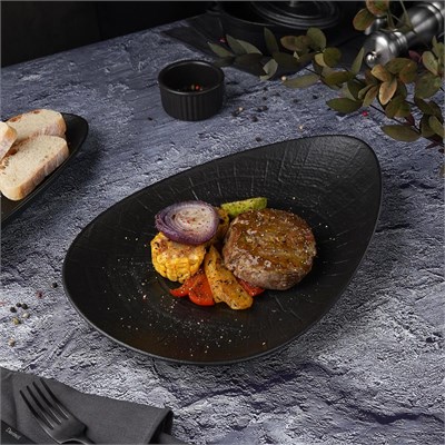 Блюдо  Black Raw Stellar для подачи 23,3*31*5 см, P.L. Proff Cuisine 81223480