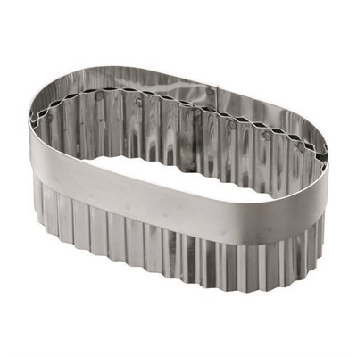 Высечка гофрированная для слоеного языка, без ручки, 8*15 см, h 5,5 см, нержавейка, 92100135