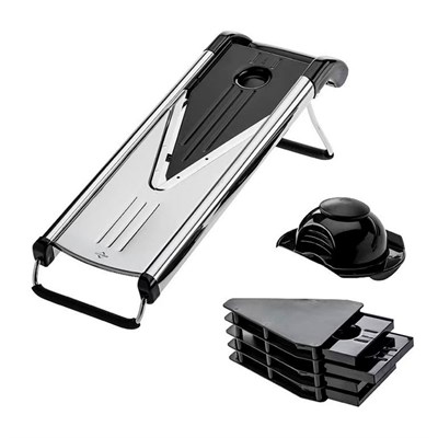 Мандолина (Овощерезка) V-BLADE, 5 насадок с держателем, P.L. - Proff Chef Line 81222403