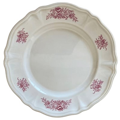 Тарелка 26,5 см, пыльная роза CHRZ-PLT-265-RD CHRZ-PLT-265-RD