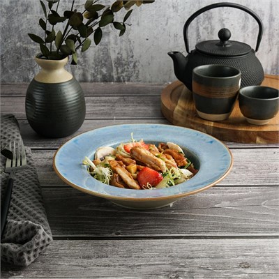 Тарелка глубокая для супа,пасты 20*4.7 см, 300мл, "Blue Panasia" P.L. Proff Cuisine 81221968