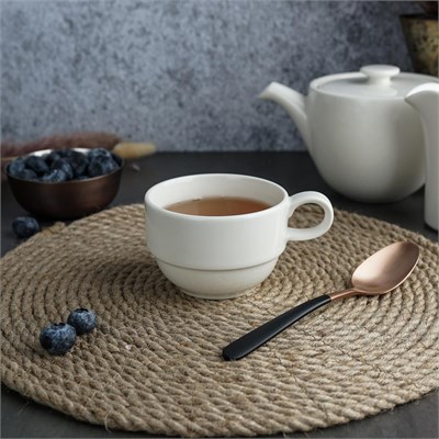 Чайная чашка 200 мл,штабелируемая,фарфор "NOBLE" серия "Simply Plus" 81221753