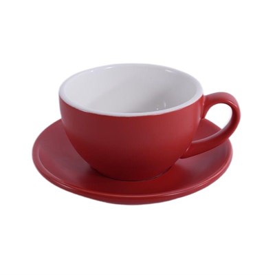 Кофейно-чайная пара Barista (Бариста) 300 мл,красный-матовый цвет, P.L. 81280280