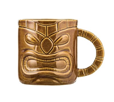 Кружка для пива  450 мл. d= мм. h= мм. керамика, коричневая Тики /12/ 80684