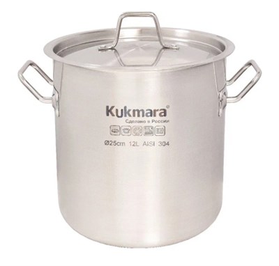 Котел 50 л нерж. D40 см с крышкой [HRC-SP50040M] кмр007