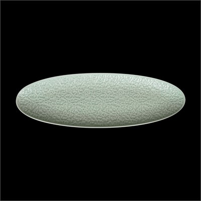 БЛЮДО овальное 14'' 356х114х21мм, зеленый "Corone Nori" фк5630