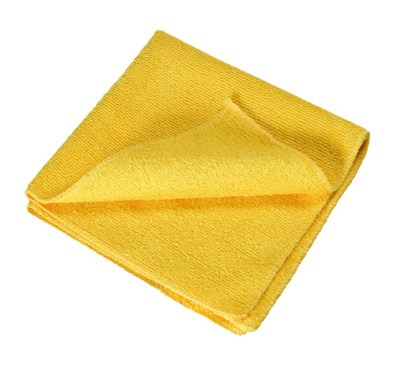 Салфетки для протирки 40х40 см микрофибра желтая [SMK 300 40*40] 8966/4