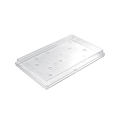 Поднос для подачи 60*40 см. поликарбонат, прозрачный с крышкой h=8,5 см. Silikomart /1/24/ 80647