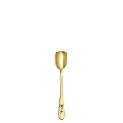Ложка для мороженного 15см, Epsilon matt gold 24k flower, Narin [12] 202462