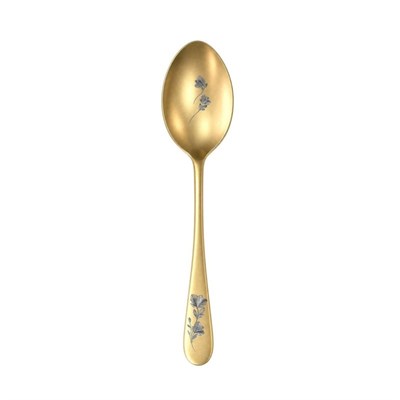 Ложка закусочная 19см, Epsilon matt gold 24k flower, Narin [12] 202454