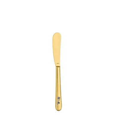 Нож для масла 18см, Epsilon matt gold 24k flower, Narin [12] 202468