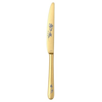 Нож сервировочный 24см, Epsilon matt gold 24k flower, Narin [12] 202453