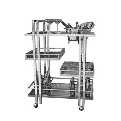 Тележка сервировочная,нержавеющая сталь 81*50*112 см.  P.L.--Hotelware 81241274
