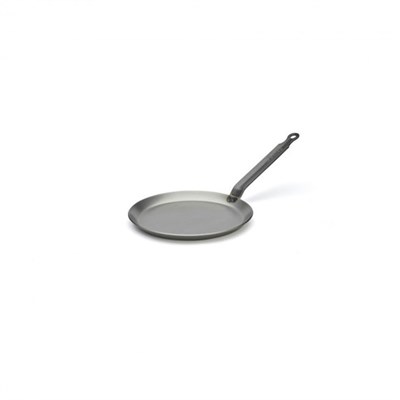 Сковорода для блинов d=20 см. h=1,5 см. 0,45 л. белая сталь (индукция) Carbone Steel De Buyer (5120.20) /1/5/ 30699