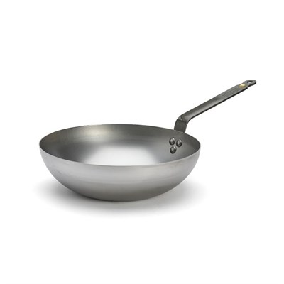 Сковорода Wok d=28 см. h=8,5 см. 2,4 л. белая сталь De Buyer (5617.28) /1/6/ 75000
