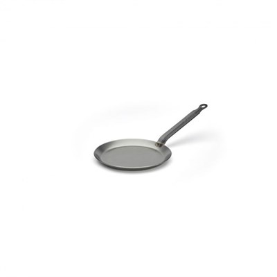 Сковорода для блинов d=18 см. h=1,5 см. 0,35 л. белая сталь (индукция) Carbone Steel De Buyer (5120.18) /1/5/ 30698