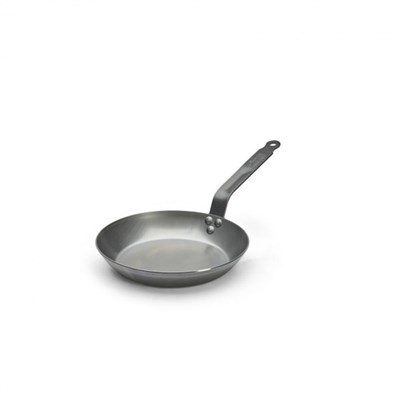 Сковорода d=24 см. h=4 см. 1,4 л. белая сталь (индукция) Carbone Steel De Buyer (5110.24) /1/3/ 30696
