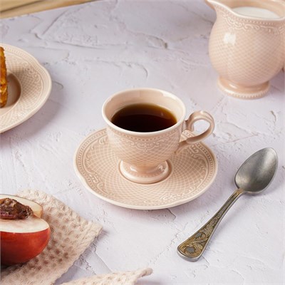 Кофейная пара 100 мл, фарфор,серия "Aristocrat-Peach Tea", Noble 81222252