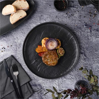 Тарелка  Black Raw Stellar d=27 см, h=3 см, P.L. Proff Cuisine 81223132