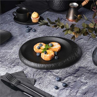 Тарелка  Black Raw Stellar 28*21,5*3 см, P.L. Proff Cuisine 81223139