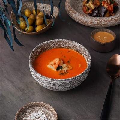 Салатник 550 мл, d=14 см, h=6.2см, Brown Taiga Untouched, P.L. Proff Cuisine 81223249
