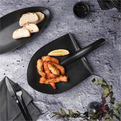 Блюдо "Лопата" 35,5*20*3,6 см, черное, P.L. Proff Cuisine 81223318