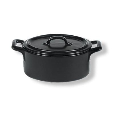 Кастрюля с крышкой 425 мл, черная, P.L. Proff Cuisine 81223269