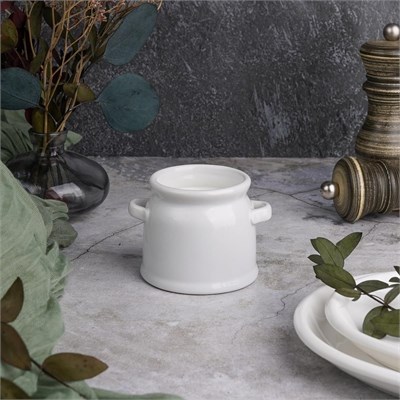 Соусник/молочник с двумя ручками 125 мл, d 7 см, h 6 см, P.L. Proff Cuisine 80003071
