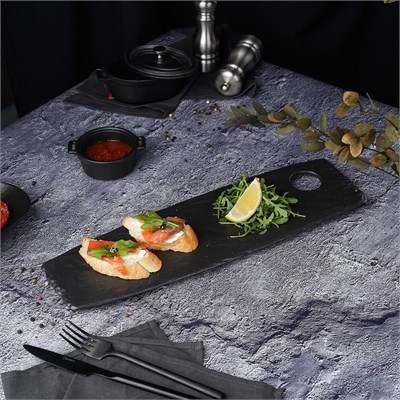 Блюдо для подачи  Black Raw Steller 42,5*13*1,4 см, P.L. Proff Cuisine 81223485