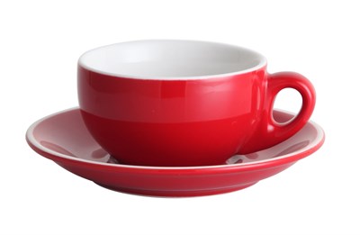 Чашка с блюдцем Barista (Бариста) 220 мл, красная, P.L. Proff Cuisine 81223984